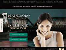 Tablet Screenshot of plainsborofamilydentistry.com